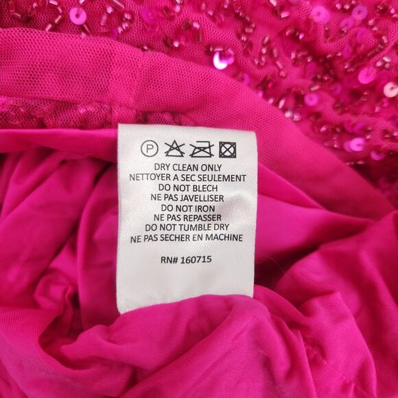 Retrofete Billy Sequin Dress in Knockout Pink Size XL NWT Spaghetti Straps - Picture 13 of 13